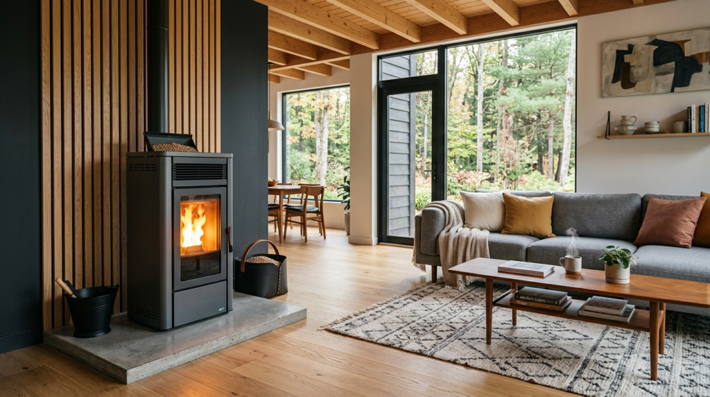 firefly gemini flash pellet stove modern interior photo 16 9 673039